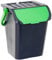 Ecoplast EC35 Poubelle Ecologic, Vert Pomme, 38 x 36,5 x 45 cm