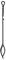 Minuteman International Seilgriff Einzelwerkzeug Kaminzange Standard 71,1 cm schwarz