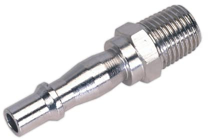 Sealey ACX04 Screwed Adaptor Male 1/4BSPT - Pack of 5