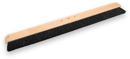 Natürlicher Rosshaarbesen-Holzblock, Poly, schwarz, 1219 mm