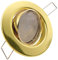 trendlights24 Decora LED Einbaustrahler 230V Gold rund 1er Set - Spot 4W 320 lm GU10 Kaltweiß austauschbar - Decken Einbauleuchte 68 mm Lochmaß