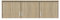 Rauch Möbel Bremen Schrankaufsatz für zusätzlichen Stauraum für den Kleiderschrank 3-türig, Eiche Sonoma, Holz, kombinierbar mit Schrank-Breite 136 cm aus Modellserie Bremen BxHxT 136x39x54 cm