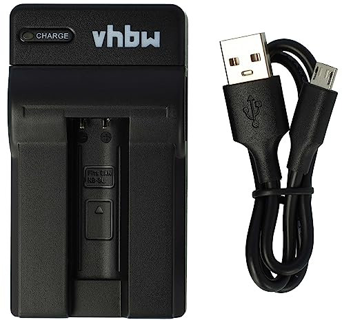 vhbw Chargeur USB de Batterie Compatible avec Canon Digital Ixus 500HS, 510HS Batterie Appareil Photo Digital, DSLR, Action cam