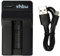 vhbw Chargeur USB de Batterie Compatible avec Canon Digital Ixus 500HS, 510HS Batterie Appareil Photo Digital, DSLR, Action cam
