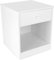 Leomark Nachttisch aus Holz - White Classic - Nachtschränkchen mit Schublade, Nachtschrank für Kinder, Weiß Nachtkonsole, Höhe: 40 cm