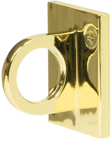 Securit Absperrpfosten Classic - Wandaufhängung, Gold | Edelstahl vergoldet - Montagematerial enthalten - Innen und Außen