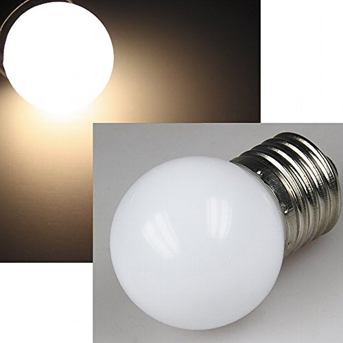 LED Tropfenlampe E27, 40mm Ø, warmweiß