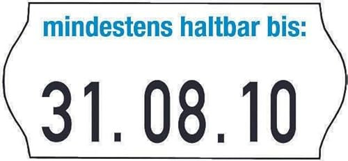 Checkpoint METO Datumsauszeichnungs-Etiketten im Minipack = 18 Rollen
