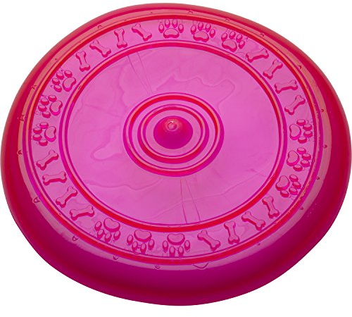Petface Toyz Frisbee aus Gummi, kaubar, im Wasser oder an Land, Apportier-Spielzeug, in verschiedenen Farben