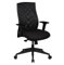 Amstyle Bürostuhl Bezug Stoff Schwarz Schreibtischstuhl Design 120 kg Chefsessel Wippfunktion ergonomisch Polster Drehstuhl niedrige Rücken-Lehne höhenverstellbar mit Armlehnen Niedriglehner
