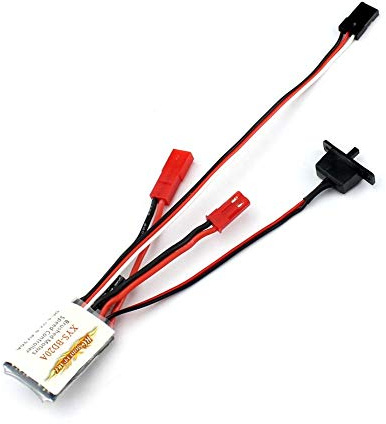 QwinOut 20A Brushed ESC No Brake Function Car Motor Speed Controller Bothway for 1/16 1/18 RC Car Boat