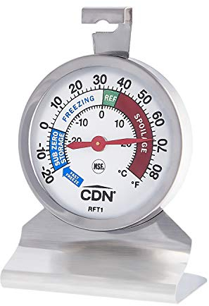 CDN RFT1 Proaccurate Heavy Duty Refrigerator Freezer Thermometer, ProAccurate Heavy Duty Refrigerator/Freezer Thermometer