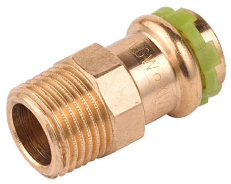 Raccord laiton droit à sertir - M 3/4 - Ø 22 mm - Comap