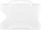 CKB LTD® 20x Clear Single Sided Rigid Open Faced ID Card Badge Holders Kartenhalter Ausweishalter Namensschild für 1 Karten aus Hartplastik Horizontal Quer Plastic ID-Pass-Schutz 86mm 54mm CR8
