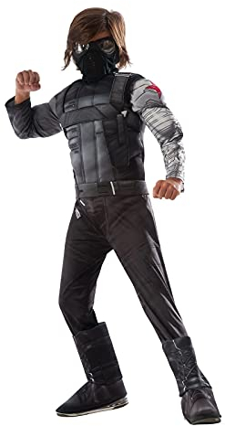 Captain america 3 Deluxe Muscle Chest Winter Soldier Costume Child Small