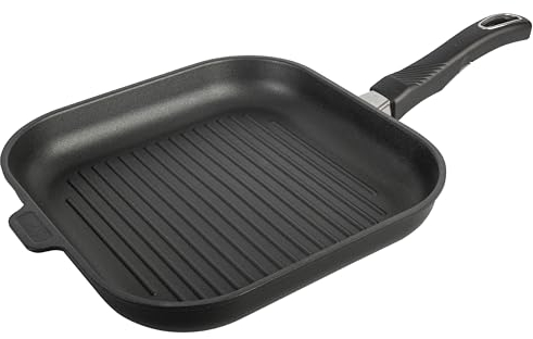 Gastrolux Grill, 28cm x 28cm, Tous feux et Induction, Revêtement antiadhésif Biotan Plus, Manche amovible, Indéformable, 17428
