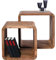 Kare Design Beistelltisch Authentico Braun, Beistelltisch, Regal, Nachttisch, Sheeshamholz Gestell, Wohnzimmer, Schlafzimmer, 42x42x40 cm (H/B/T)