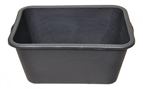BURI 3x Mörtelkasten 65 Liter Mörtelwanne 71x46cm Mörtelkübel Zementwanne Speiswanne verstärkt extra robust, schwarz aus Deutschland