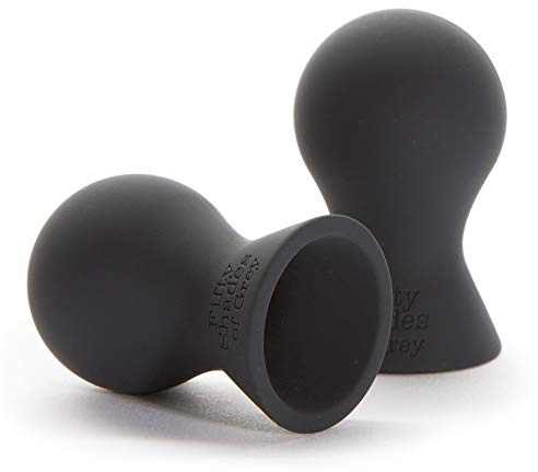 Fifty Shades of Grey Nothing But Sensation Nipple Teasers for Women, Black | Silicone, Set of 2, Adult Sex Toy, Discreet Design, Beginner Friendly, for Couples, for Men & Women
