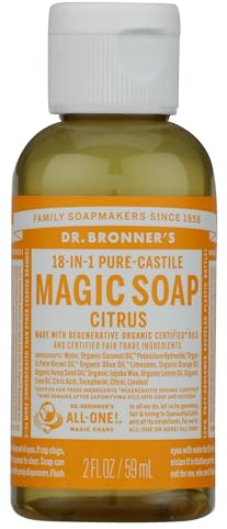 Dr. Bronners Flüssigseife, Bio, 60ml, Zitrus-Orange