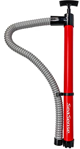 SeaSense 50002320, Pompa di sentina a Mano, 45,7 x 50,8 cm Unisex, Adulto, Rosso/Nero, 18 x 20
