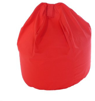 BeanLazy LARGE SIZE Cotton Drill Bean Bag With Beans In Red