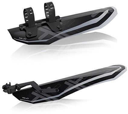 XLC Mudguard-Set MG-C05 & MG-C06 für Vorder- (20-29 Zoll) & Hinterrad (26-29 Zoll), schwarz/transparent, 2-teilig (1 Set)