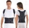 Geradehalter LUX zur Haltungskorrektur für Damen und Herren Rückenbandage für perfekte Haltung 100% Baumwolle XX-Large Schwarz
