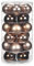 24 Christbaumkugeln Glas 6cm // Weihnachtskugeln Baumkugeln Baumschmuck Weihnachtsdeko Kugeln Glaskugeln Dose, Farbe:Elegant Lounge (Schokolade braun)
