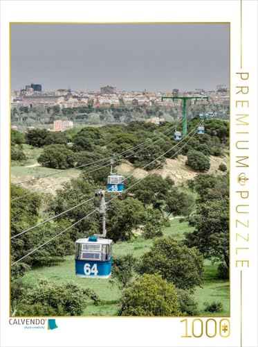 CALVENDO Puzzle Seilbahn Madrid | 1000 Teile Lege-Größe 48 x 64 cm Foto-Puzzle für glückliche Stunden