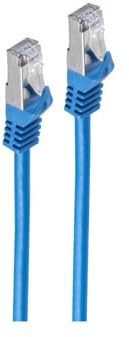 Shiverpeaks Netzwerkkabel Patchkabel Ethernet LAN Kabel CAT 7 S/FTP PIMF Halogenfrei RJ45 blau 0,25m