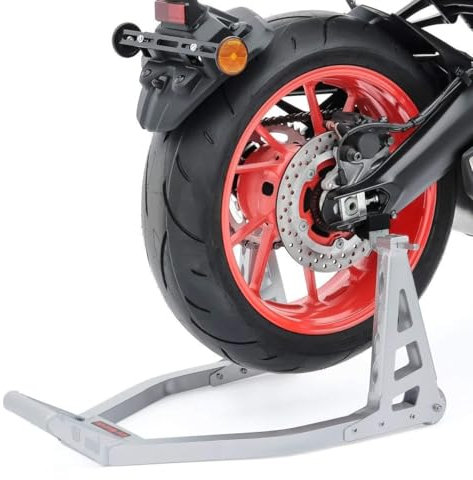 ConStands - Motorrad Montageständer Kompatibel mit Silber Motorradständer Hinterrad Hinten Superlight Universal