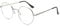 Outray Vintage Fashion Small Round Circle Clear Lens Eyeglasses Thin Metal Frame Unisex Glasses Silver