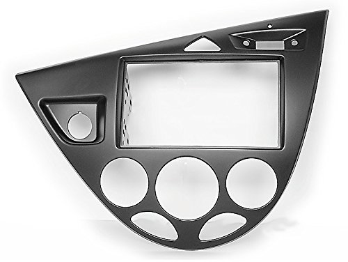carav 11-548 Doppel DIN Autoradio Radioblende DVD Dash Installation Kit für Focus 1998–2004 in Schwarz Faszie mit 173 * 98 mm und 178 * 102 mm