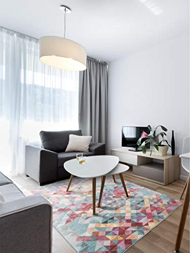 benuta Teppich Visconti Multicolor 80x150 cm | Moderner Teppich für Wohn- und Schlafzimmer