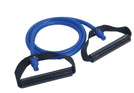 Dittmann® Body Tube® Resistance Tube mit Kunststoffgriffen, Blau (extra stark)