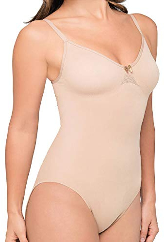 Body Wrap Damen Shapewear Bodysuit Baselayer, Haut(nu), X-Large