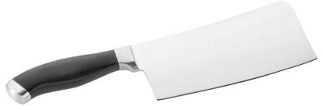PINTI INOX Professionelles Hackmesser, Edelstahl, Schwarz