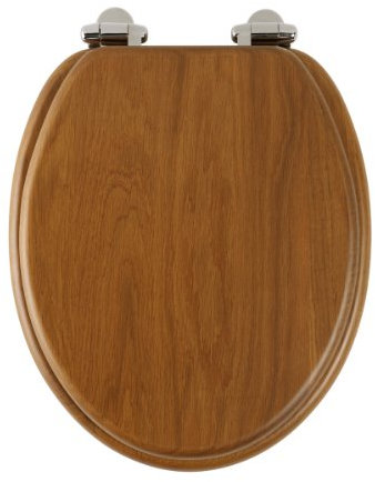 Roper Rhodes Honey Oak Wooden Soft Close Toilet Seat Top Fix Quick Release