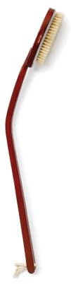 Aidapt Long Handled Shower Scrub Brush – 52cm Wooden Handle with Bristle Head & Hang Tag for Easy Storage – Ideal for Limited Mobility & Reaching Back, Feet & Hard-to-Reach Areas