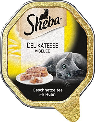 Sheba Schale - Delikatesse in Gelee - Geschnetzeltes mit Huhn, 85 g