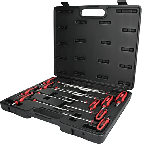 KS Tools 151.8160 Malette de clés male/Torx percé à poignée en T 9 pièces