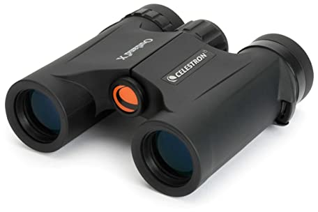 Celestron 71341 Outland X 10x25 Compact Roof Prism Binoculars, Black