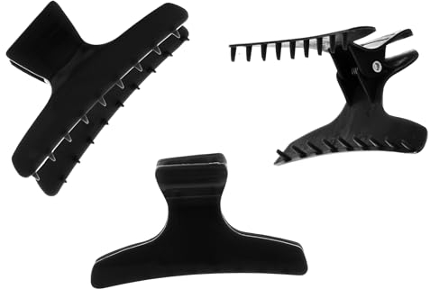 Head Jog 12 packs de pinces à cheveux papillon. Accessoires pour séparer les mèches et pour la mise en plis. Pinces à cheveux pour femmes et hommes. Pinces à cheveux pour femmes.