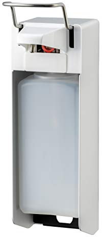 All Care 8035 MediQo-line Aluminium Edelstahl-Seife und Desinfektionsmittelspender mit kurzen Hebeln, 1000 ml