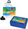 Eurofoto Brotdose + Trinkflasche Set mit Namen Heidi und schönem Dinosaurier-Motiv für Mädchen | Frühstücks-Set für Schule und Kindergarten | Aluminium-Trinkflasche | Lunchbox | Vesper-Box