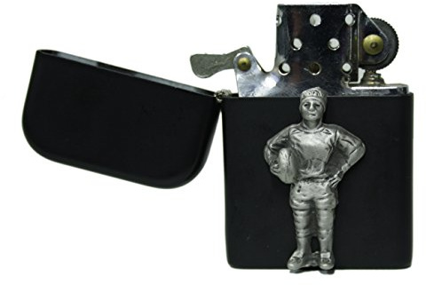 Matte black rugby petrol lighter