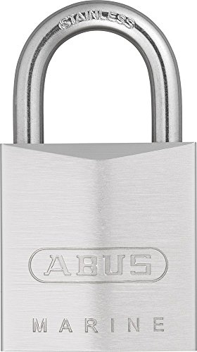 ABUS Lucchetto Marine 75IB/30 - resistente alle intemperie corpo della serratura in ottone con rivestimento nickel perlato livello di sicurezza 5 argento