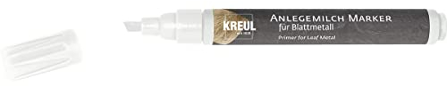 KREUL 99451 - Anlegemilch Marker, Spezialkleber zum Anlegen von Blattmetall, mit Keilspitze für filigrane Verzierungen und Schriften, Bunt
