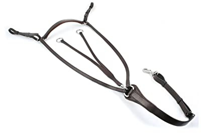 Horse Hunting Breastplate in Black or Brown (Brown, Full)